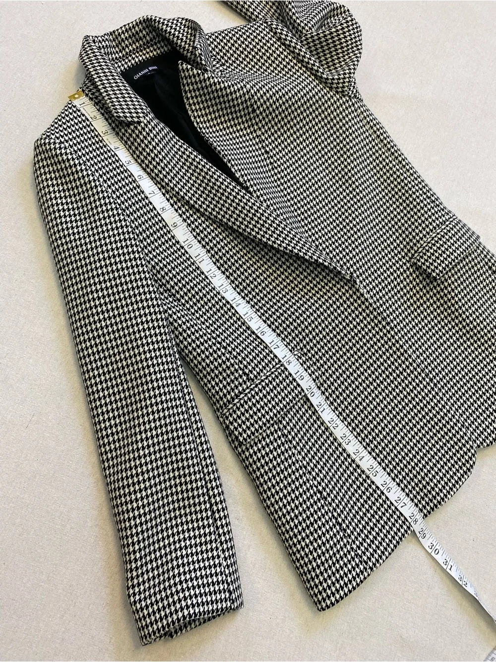Gianni Bini Houndstooth Monica Belted Blazer